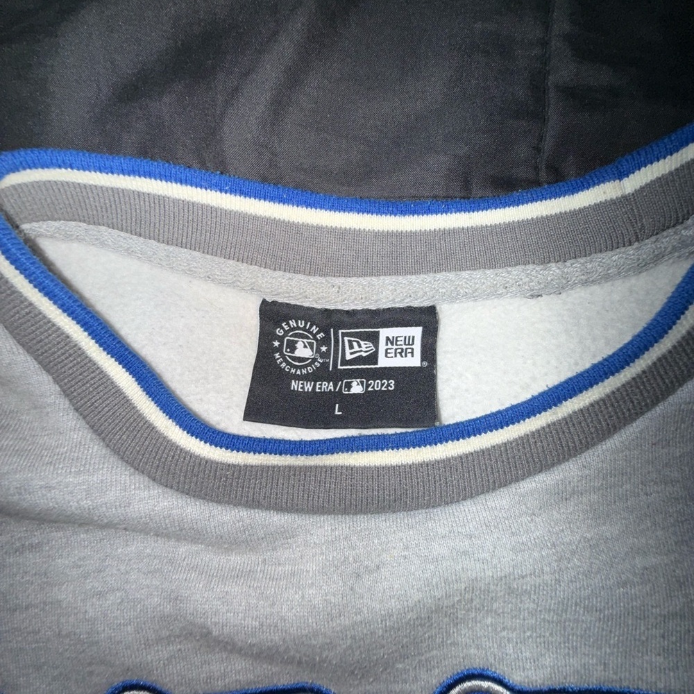 New Era Gray Dodgers Crewneck Sweater - Picture 6 of 6